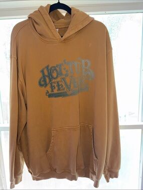 Camp High Hot Tub Fever Hoodie XXL Tan Graphic Pullover Sweatshirt
